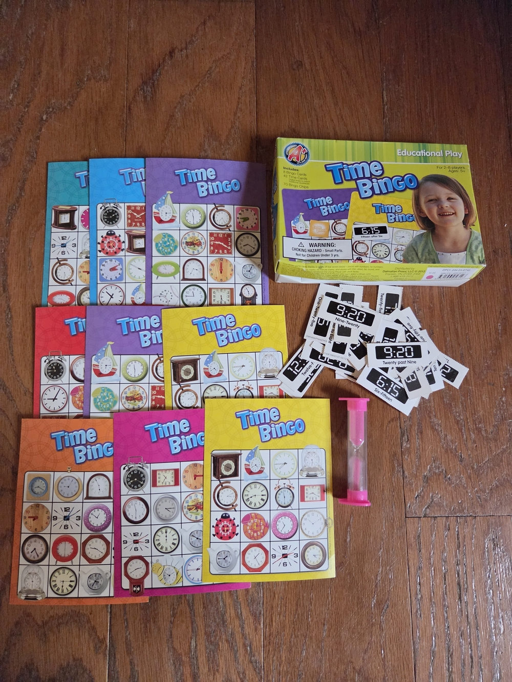 Time Bingo Kids Educational Game - With Timer